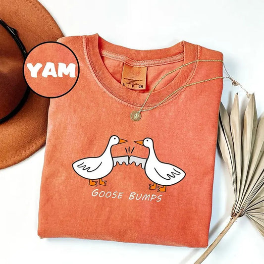 Goose Bumps Shirt, Silly Goose T-Shirt, Goosebumps Sweatshirt, Funny Goose Outfit, Goose Lover Sweatshirt, Goose Couple Clothing, Sarcastic Goose Gifts
