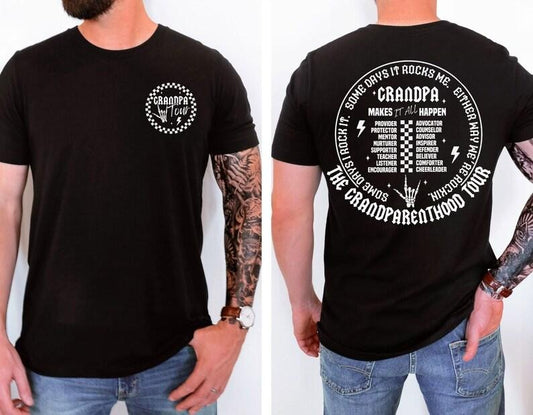 Grandpa Shirt, Sometimes I Rock It Sometimes It Rocks Me, Father's Day Gift for Grandpa, Funny Grandfather, Grandpa Gift From Grandkids