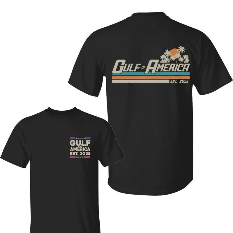 Gulf of America Est 2025 2Side Shirt, Gulf Coast Shirt, Texas Mississippi Florida Beach Crewneck Unisex Cotton T-shirt for Men for Women - TikTok Shop