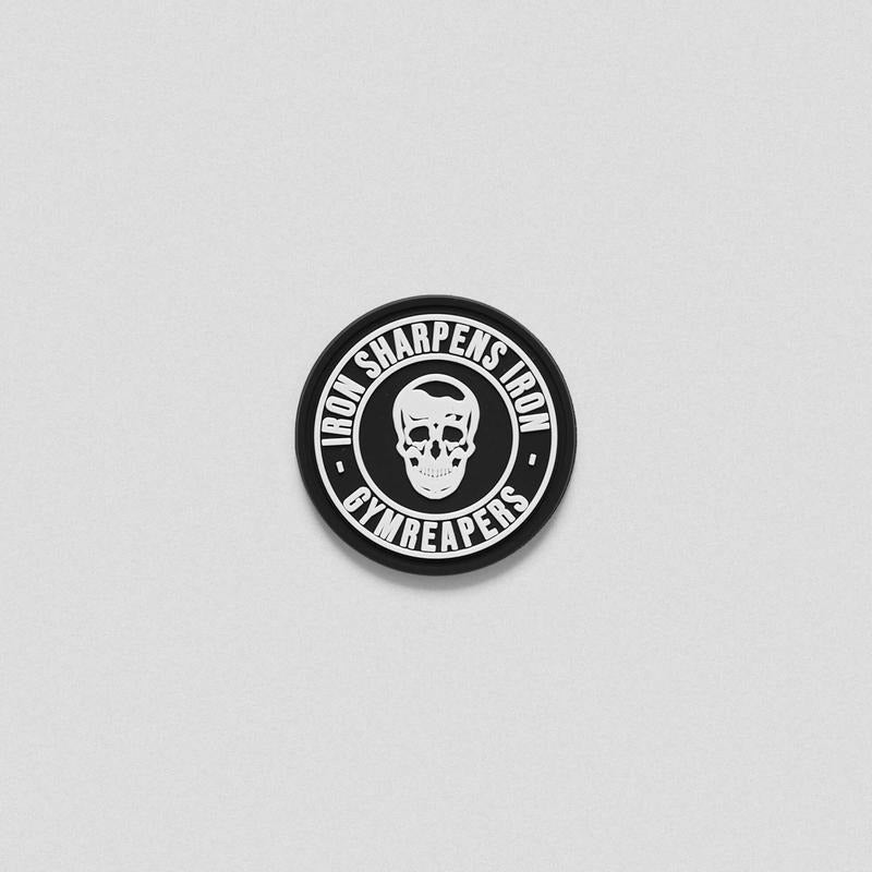 Gymreapers Iron Sharpens Iron Patch for Loop Fastener - Durable Rubber Material for Gym Bag, Lifting Belt or Hat - Textiles & Soft Furnishings