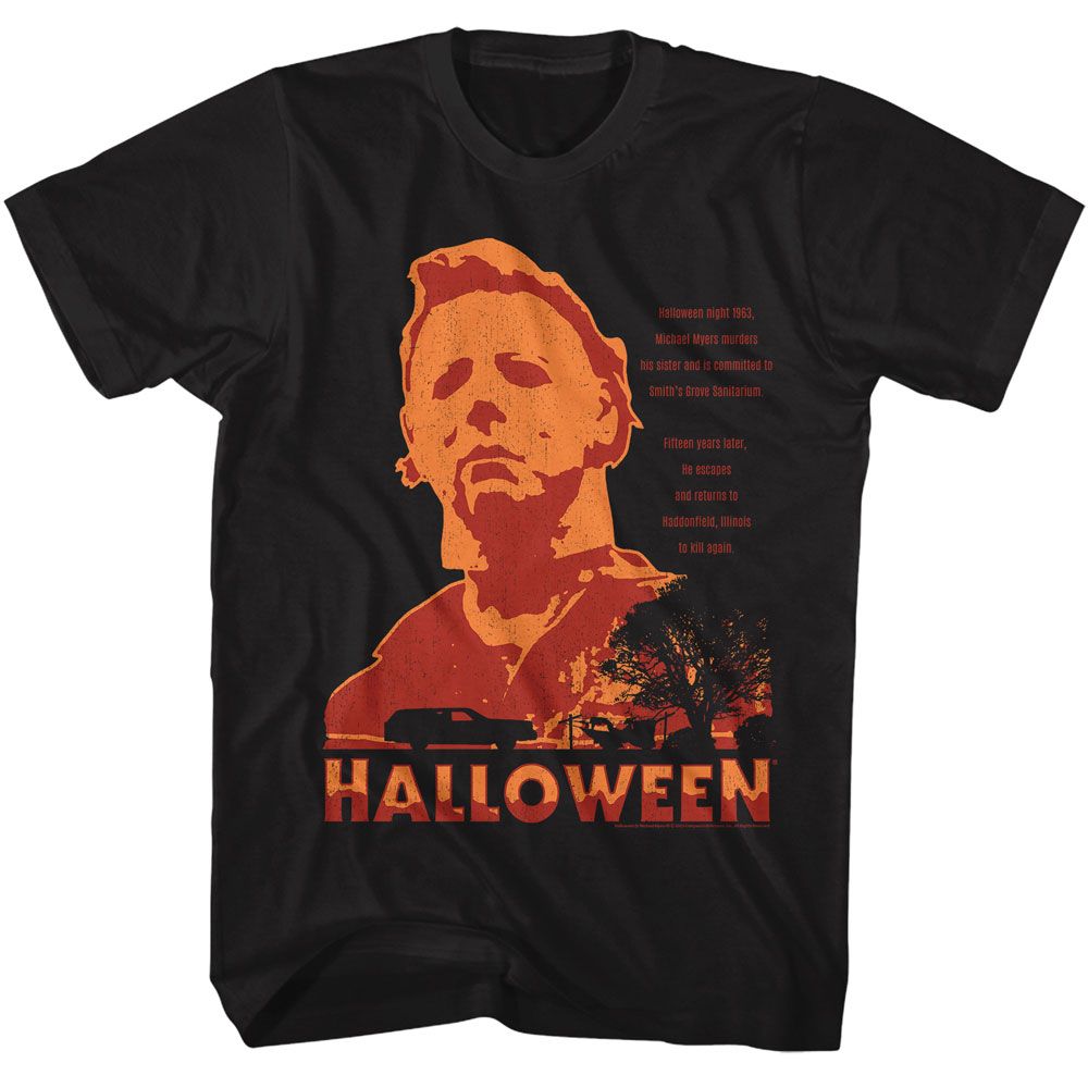 Halloween - Neighborhood Watch - American Classics - Solid Black Adult Short Sleeve T-Shirt