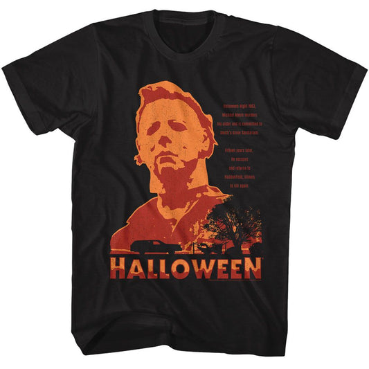 Halloween - Neighborhood Watch - American Classics - Solid Black Adult Short Sleeve T-Shirt