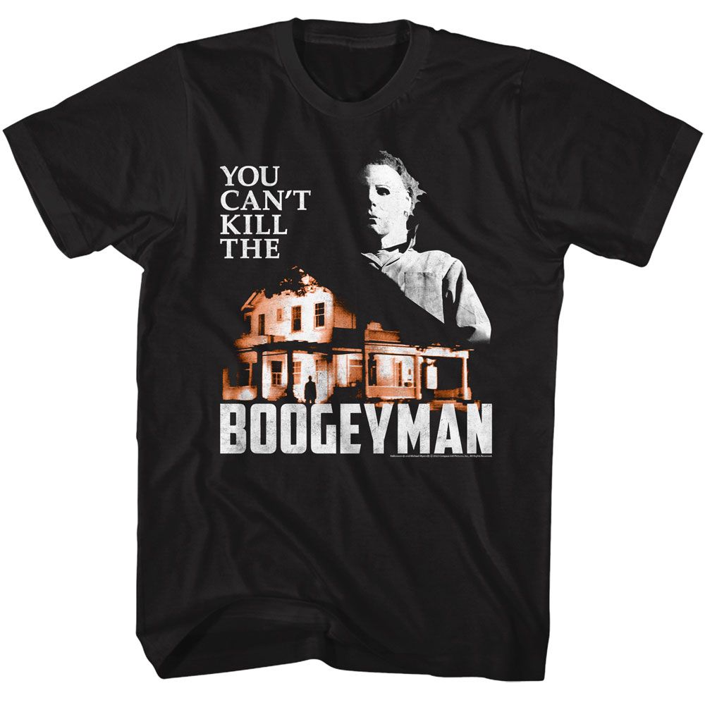Halloween - Boogeyman House - American Classics - Solid Black Adult Short Sleeve T-Shirt