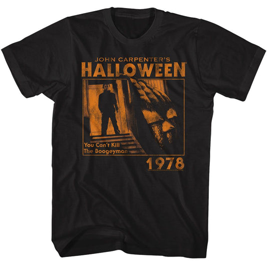 Halloween - Mike Pumpkin 78 - American Classics - Solid Black Adult Short Sleeve T-Shirt