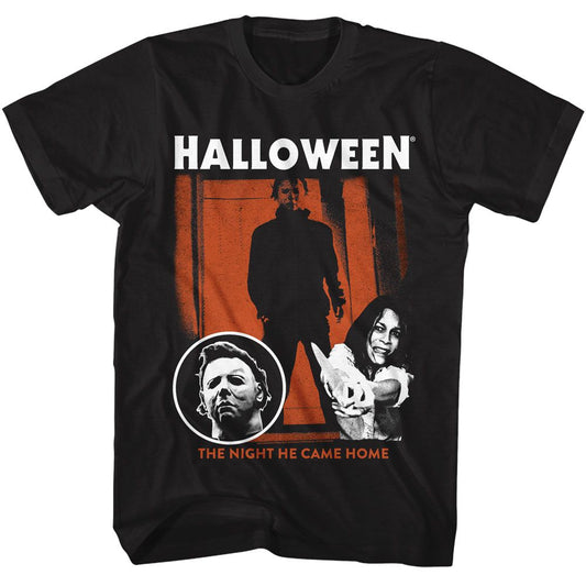 Halloween - The Night - American Classics - Solid Black Adult Short Sleeve T-Shirt