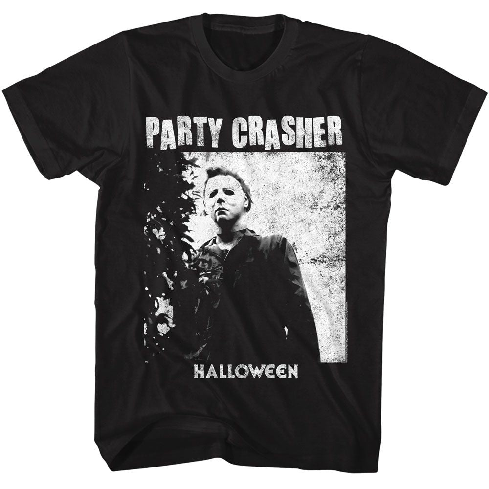Halloween - Party Crasher - American Classics - Solid Black Adult Short Sleeve T-Shirt