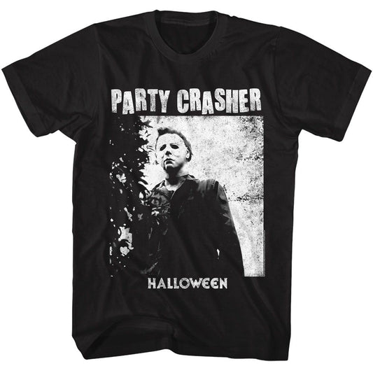 Halloween - Party Crasher - American Classics - Solid Black Adult Short Sleeve T-Shirt