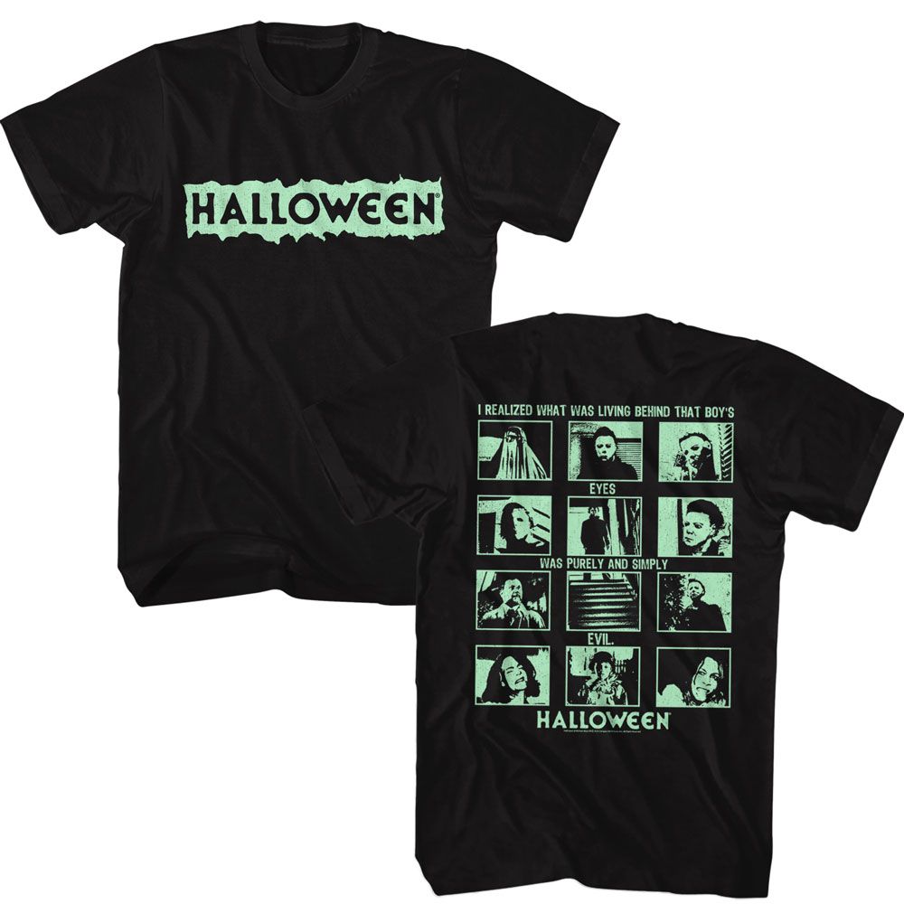 Halloween - That Boys Eyes - American Classics - Solid Black Adult Short Sleeve T-Shirt