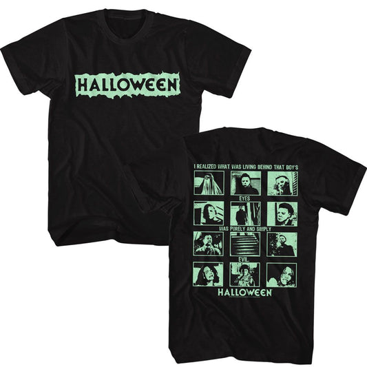 Halloween - That Boys Eyes - American Classics - Solid Black Adult Short Sleeve T-Shirt