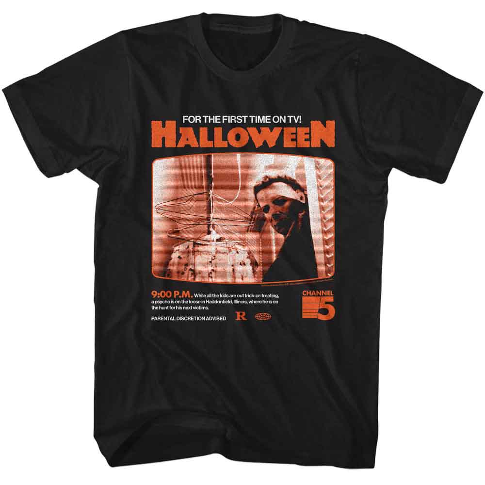 Halloween - Tv Guide 81 - American Classics - Black Adult Short Sleeve T-Shirt