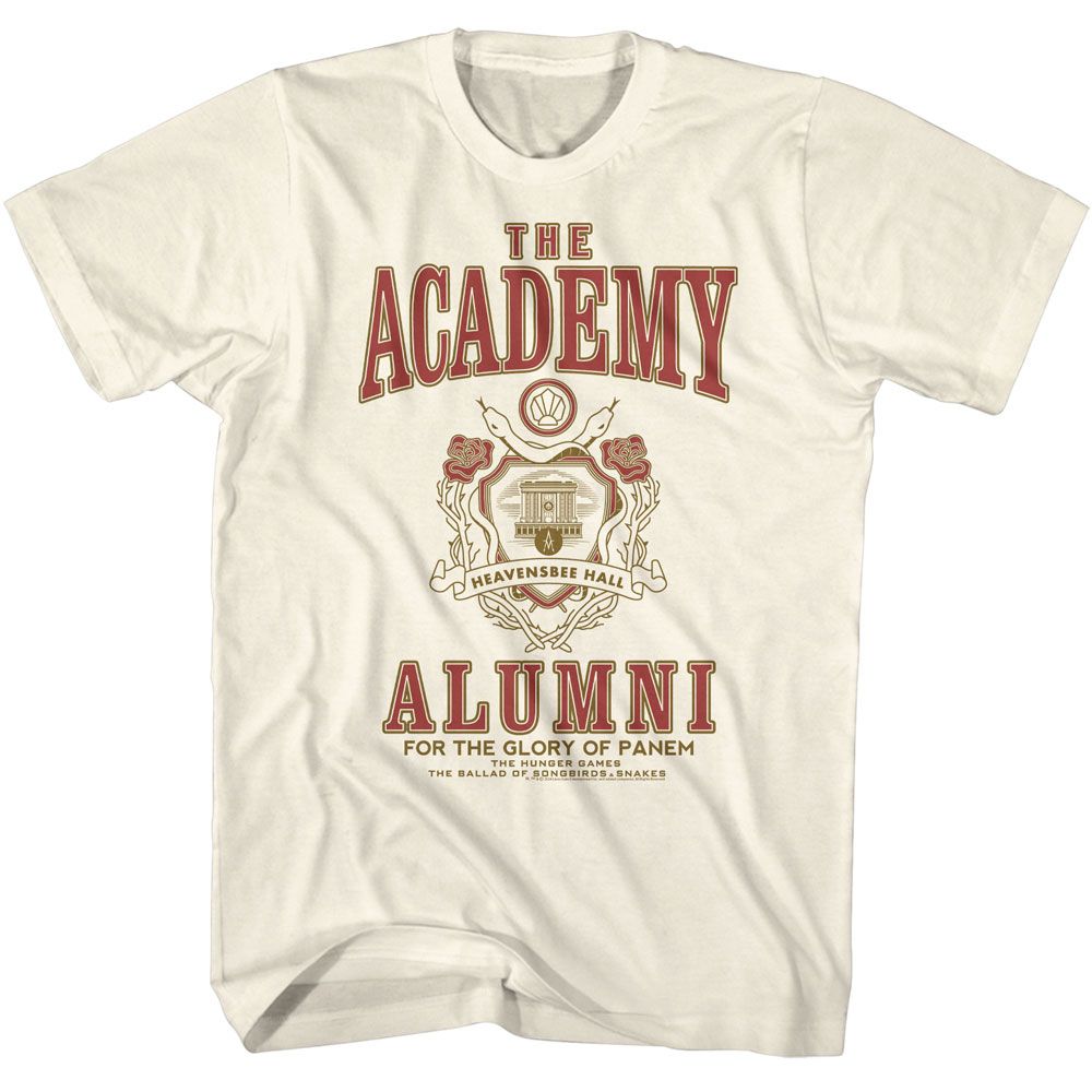 Hunger Games - Academy Alumni - American Classics - Solid Off-White Adult Short Sleeve T-Shirt