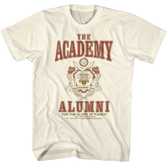 Hunger Games - Academy Alumni - American Classics - Solid Off-White Adult Short Sleeve T-Shirt