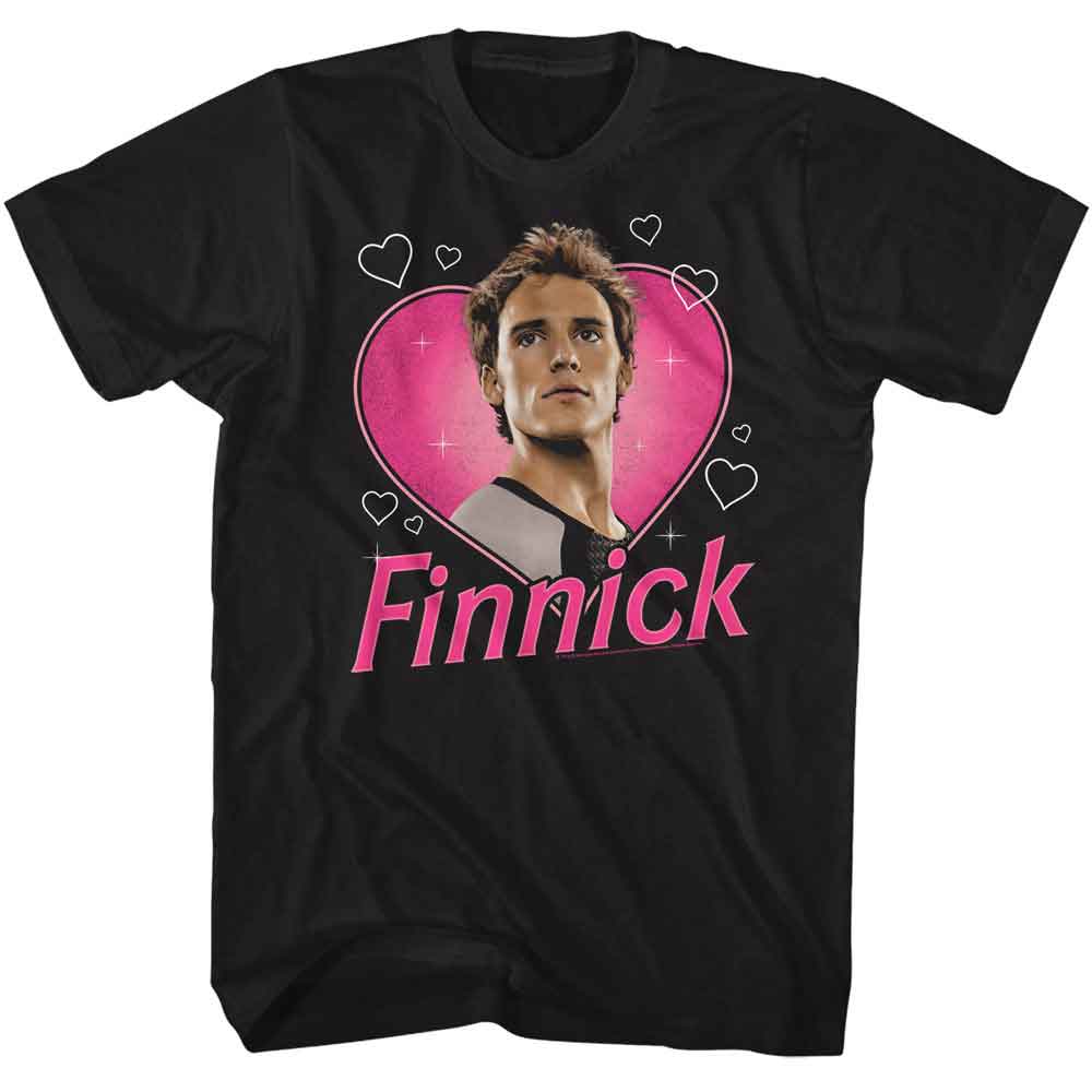 Hunger Games - Finnick Heartthrob - American Classics - Solid Black Adult Short Sleeve T-Shirt