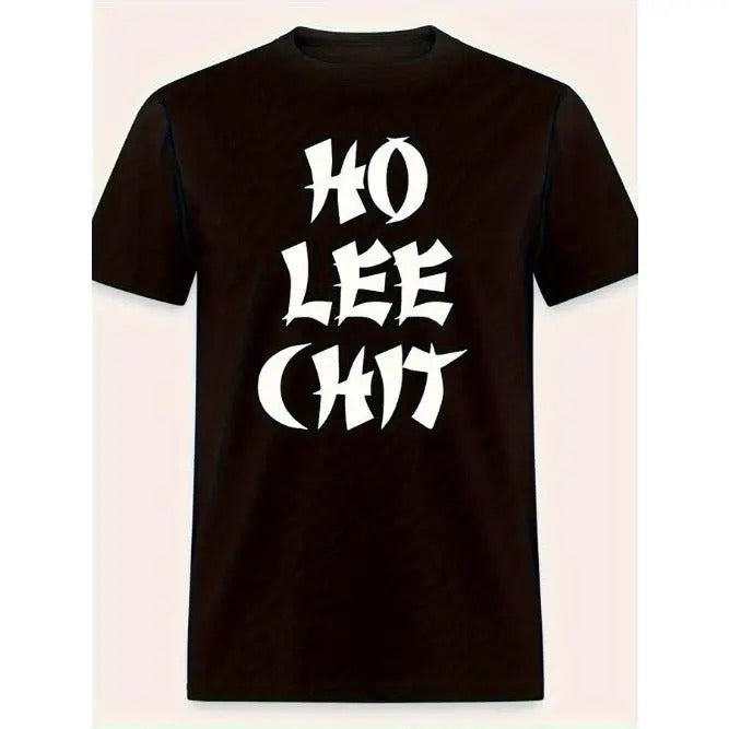 HO LEE CHIT FUNNY Dad Father's Day top birthday funny men's short sleeve graphic T-shirt collection black Made in USA