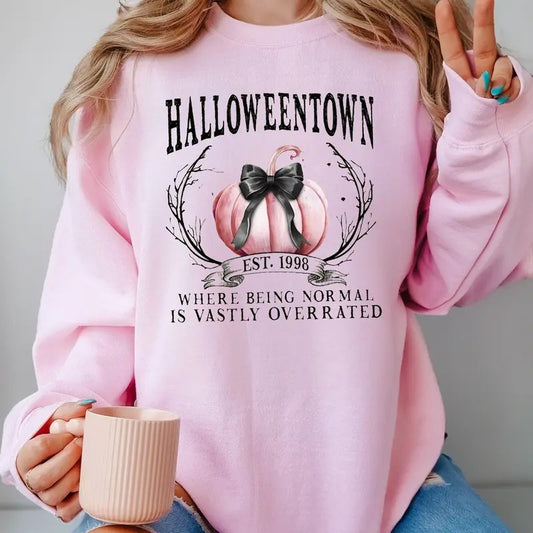 Halloweentown Est 1998 Sweatshirt, Halloweentown University, Retro Halloweentown Sweatshirt, Fall Sweatshirt, Halloween Sweatshirt, Funny Halloween Shirt, Halloween for womenstyle{n002}4