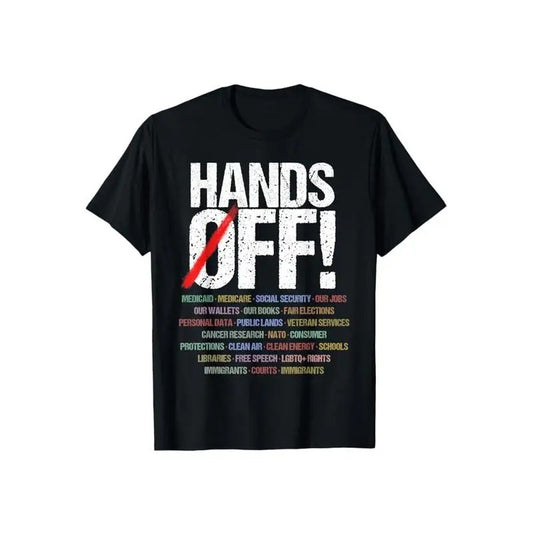 Hands Off Protest Shirt, Political Activism Tshirt, Save Public Lands, Medicare Social Security, Free Speech, Environmental Rights Tshirt