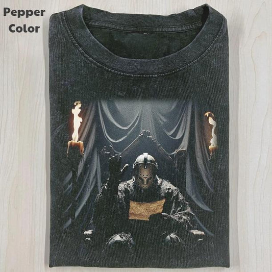 Horror Character Vintage Graphic Tee, Jason Voorhees T-Shirt, Horror Movie Shirt, Unisex Meme Cringe Funny Shirt, Menswear Womenswear Streetwear Cotton Comfort