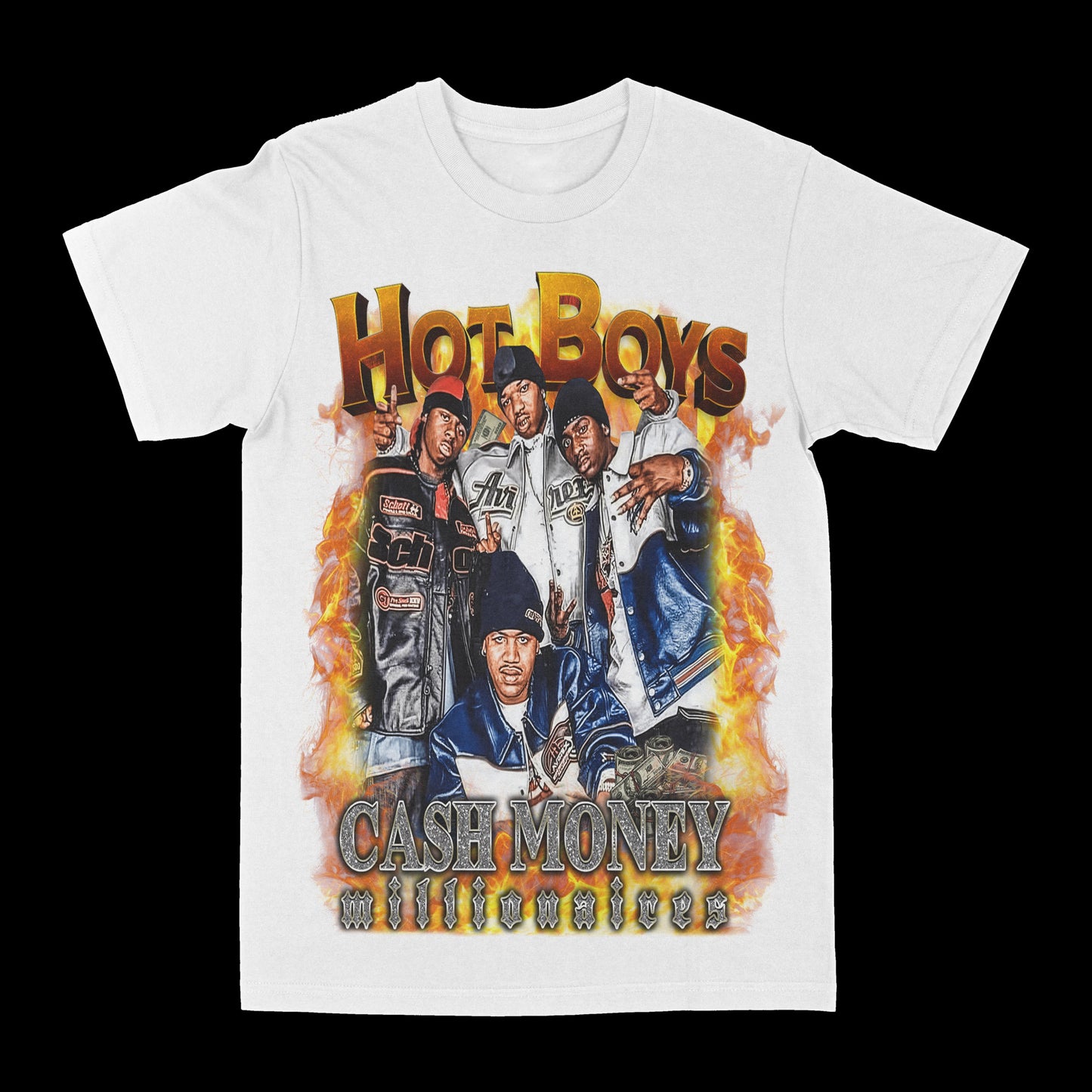Hot Boys "Fire" Graphic Tee Style001