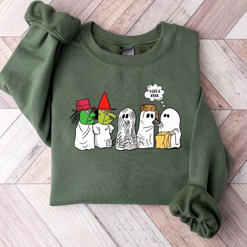 I Got A Rock Halloween Meme Sweatshirt, Funny Ghost Hoodie, Spooky Season Tshirt, Halloween Gift