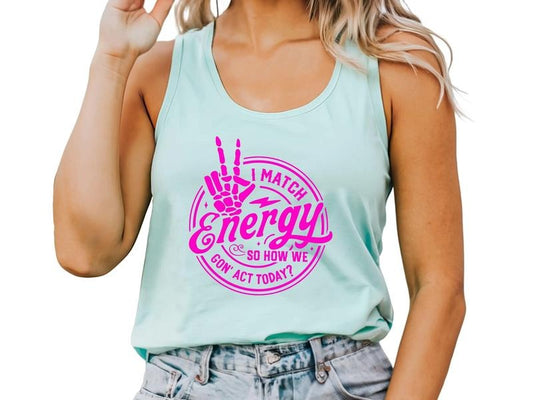 I Match Energy Tank Top & Tie Dye Tank Top