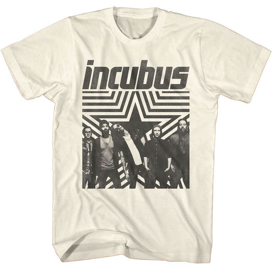 Incubus - Star Background - American Classics - Solid Off-White Adult Short Sleeve T-Shirt