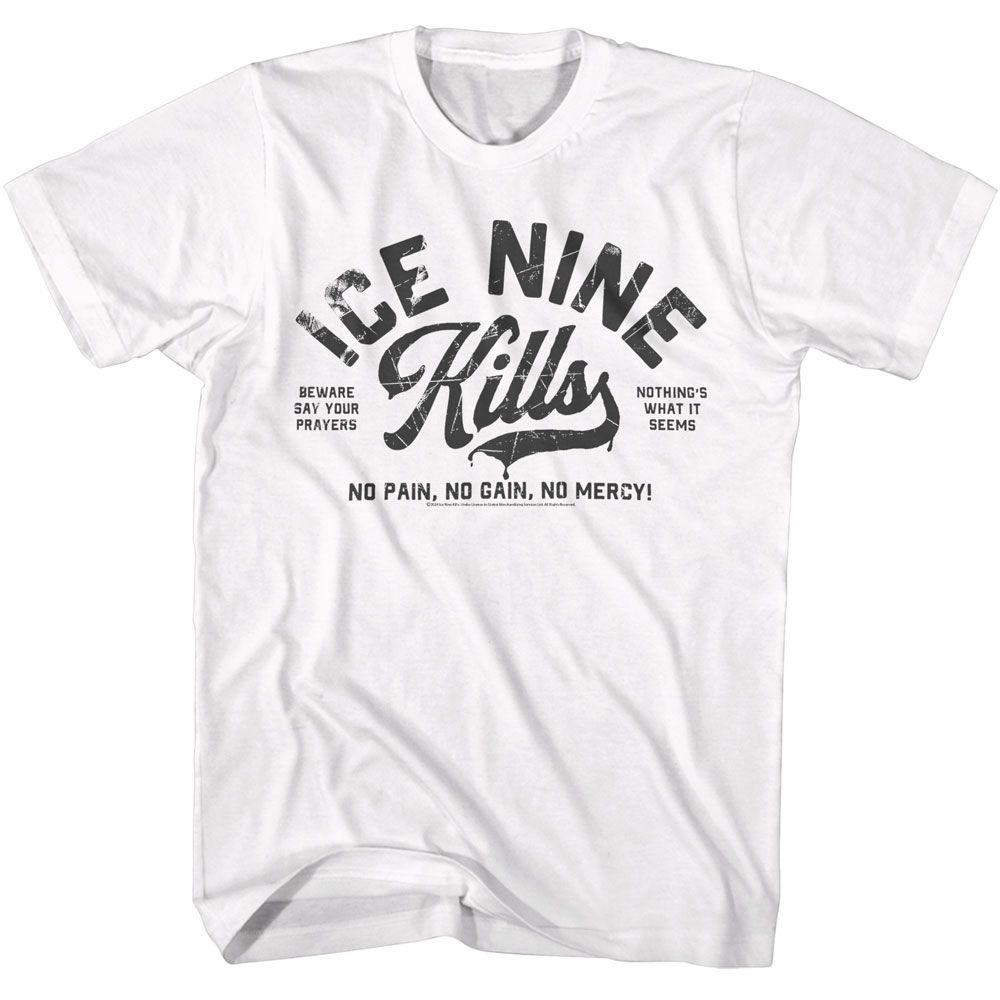 Ice Nine Kills - No Pain No Gain - American Classics - Solid White Adult Short Sleeve T-Shirt