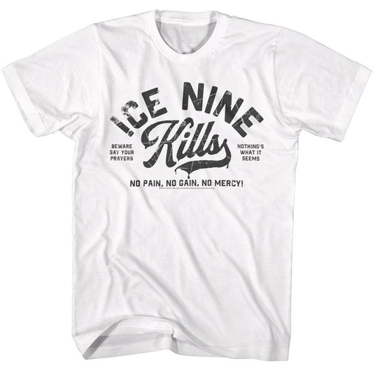 Ice Nine Kills - No Pain No Gain - American Classics - Solid White Adult Short Sleeve T-Shirt