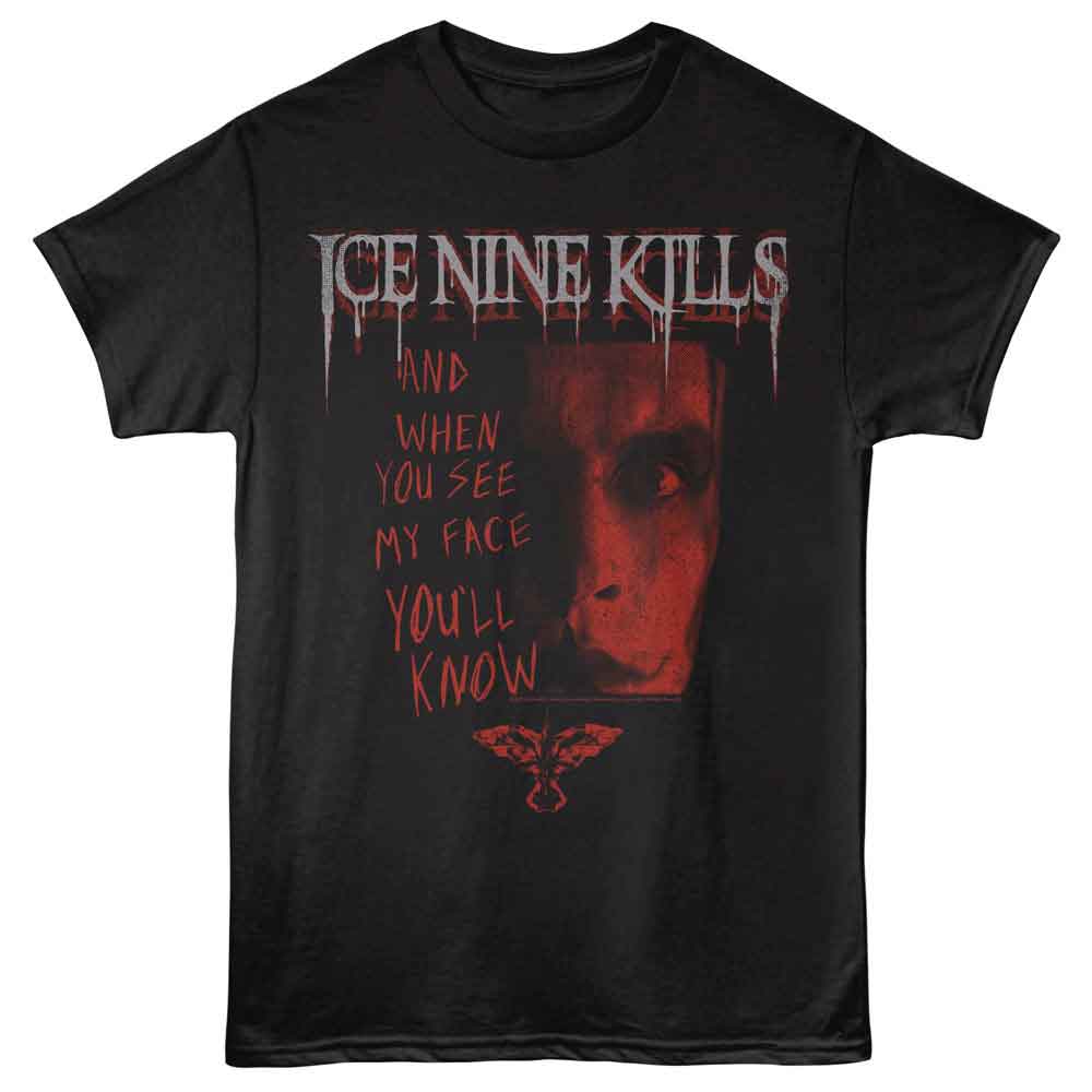Ice Nine Kills - When You See My Face - American Classics - Front Print Black Adult Short Sleeve T-Shirt
