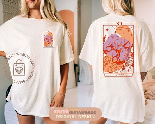 IYKYK Lesbian Sapphic Tarot Card Tshirt, Vintage Lesbian Tshirt, Cool Queer Shirt, March for the Movement  T-shirt, sweater and Hoodie