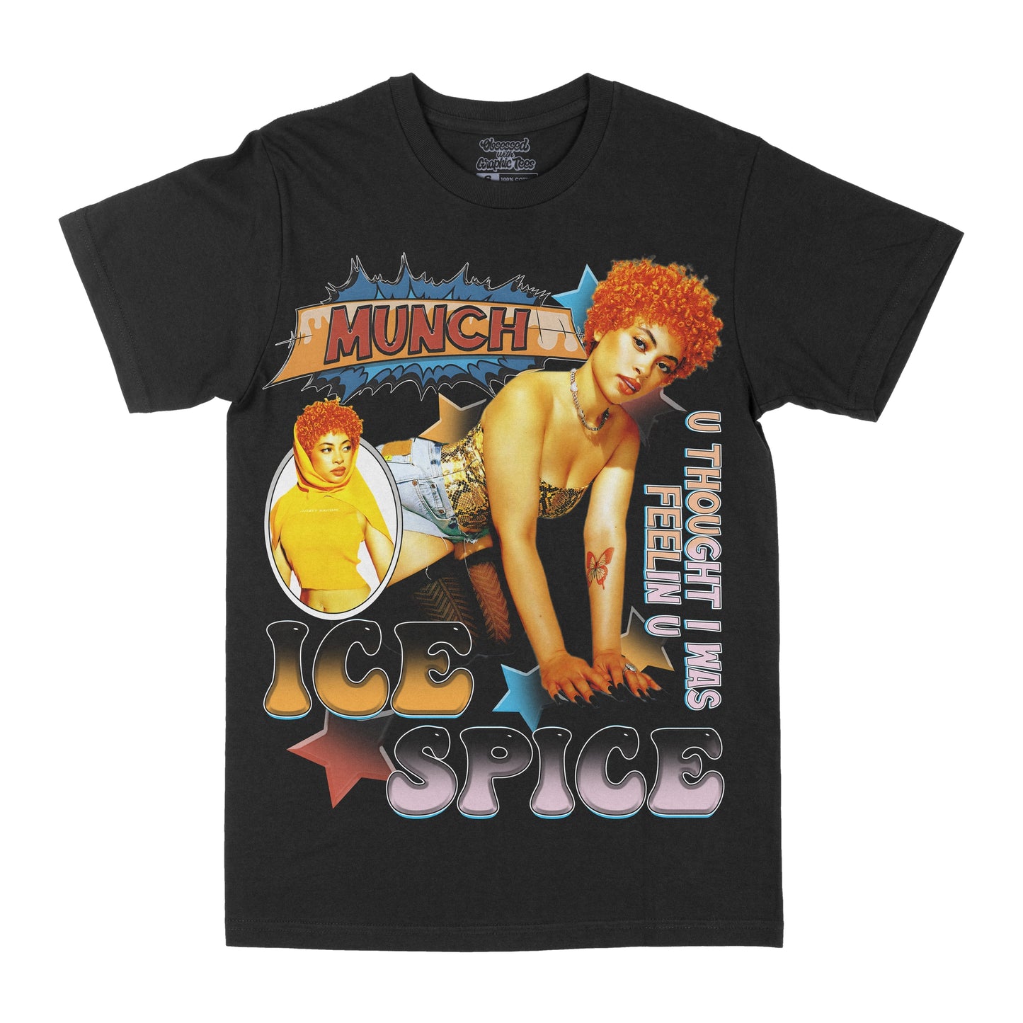 Ice Spice "U Thought I Was Feeling You" Graphic Tee Style001