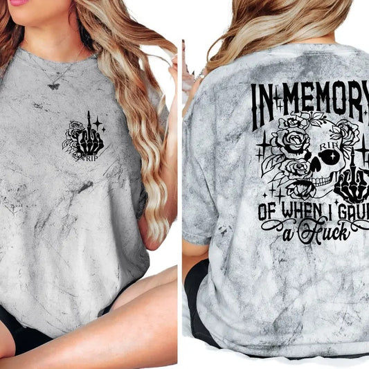 In Memory When I Gave a F%$k Women's Top - T-Shirt & Sweatshirt