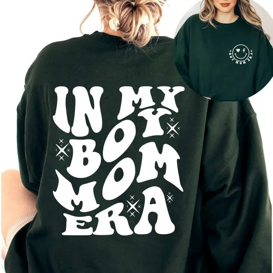 In My Boy Mom Era Sweatshirt Expecting Mom Gift New Mom Shirt Gender Reveal  Announcement Sweater In My Mama Era Crewneck Boy Mom Club