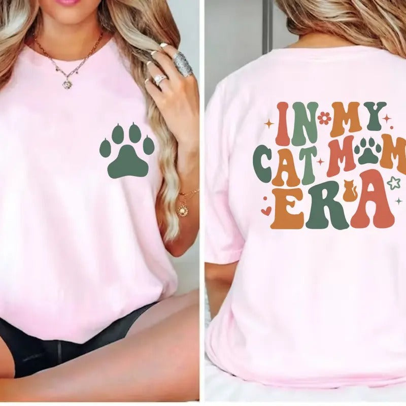 In My Cat Mom Era Sweatshirt Cat Mama Shirt Cat Lover Shirt Cat Owner Shirt Cat Dad Shirt Paw Mom Shirt Pet Mama Shirt