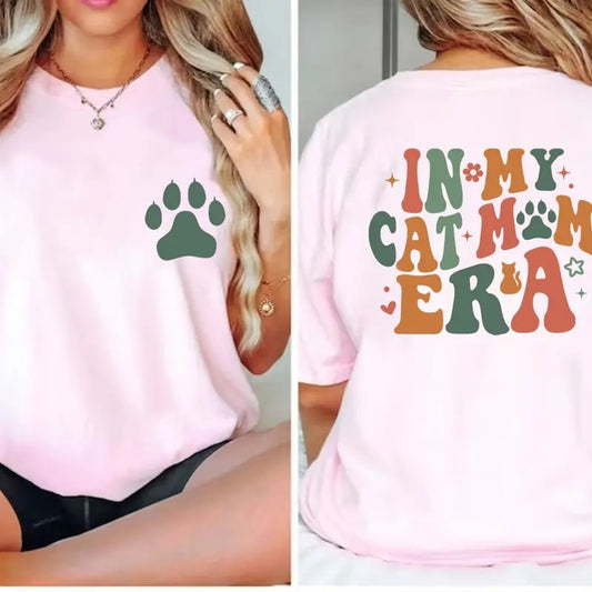 In My Cat Mom Era Sweatshirt Cat Mama Shirt Cat Lover Shirt Cat Owner Shirt Cat Dad Shirt Paw Mom Shirt Pet Mama Shirt