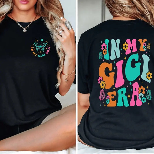 In My Gigi Era Shirt, Gigi Shirt, Funny Gigi Shirt Cotton Top