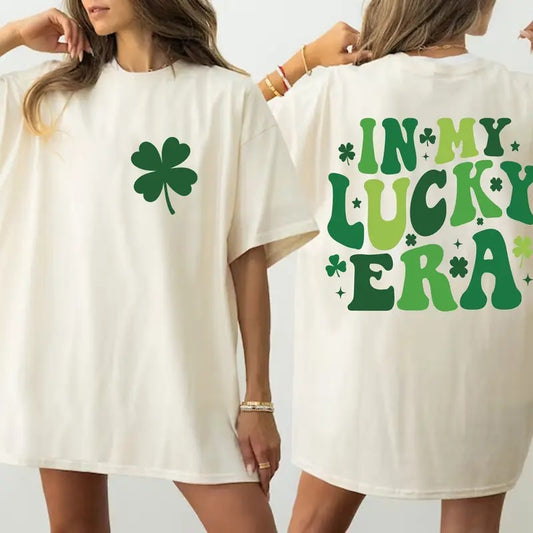 In My Lucky Era Saint Patrick's Day Shirt St Patrick's St Patricks Day Family Shirt Shamrock Gift For St Patricks Day Clover Lucky Shirt