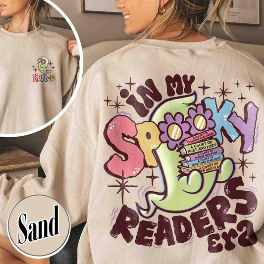 In My Spooky Readers Era Sweatshirt, Bookish Halloween Tee, Funny Reader Book Addict, Bookish Gift For Her, Dark Romance, Book Lover
