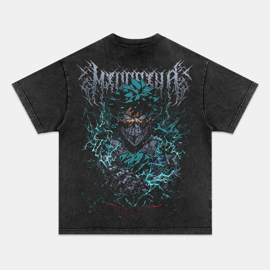 IZUKU MIDORIYA UNISEX ANIME INSPIRED VINTAGE OVERSIZED TEEä¸¨MY HERO ACADEMIA-[BACK]