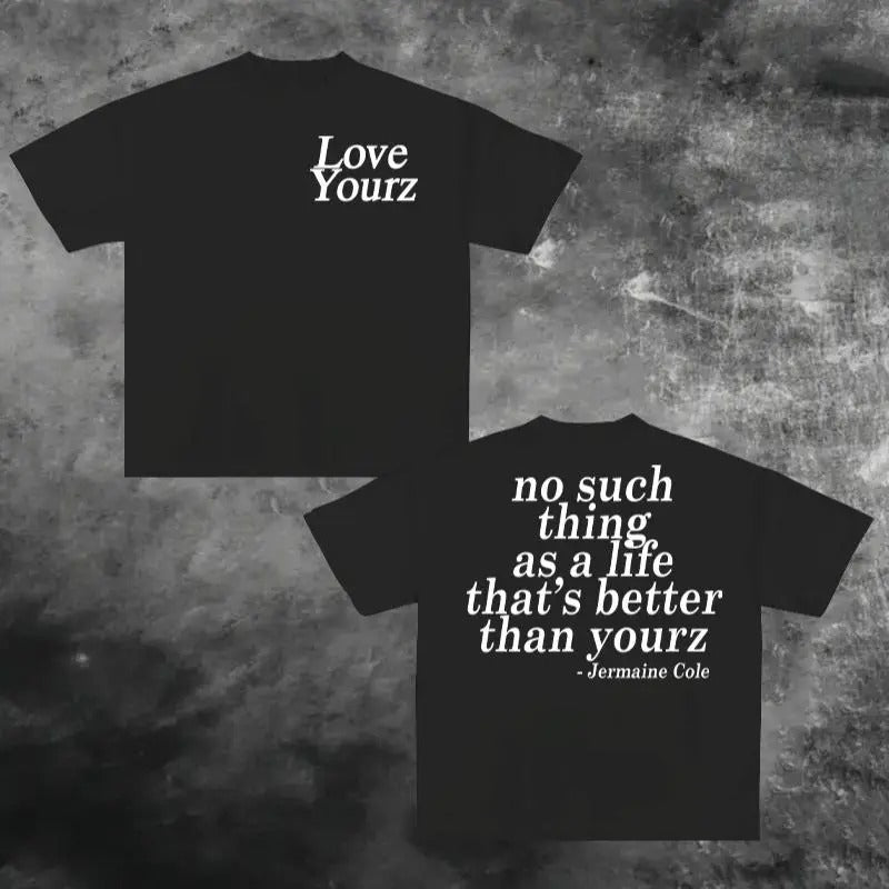 J Cole Dreamville Love Yourz Lyrics Graphic T-shirt Casual