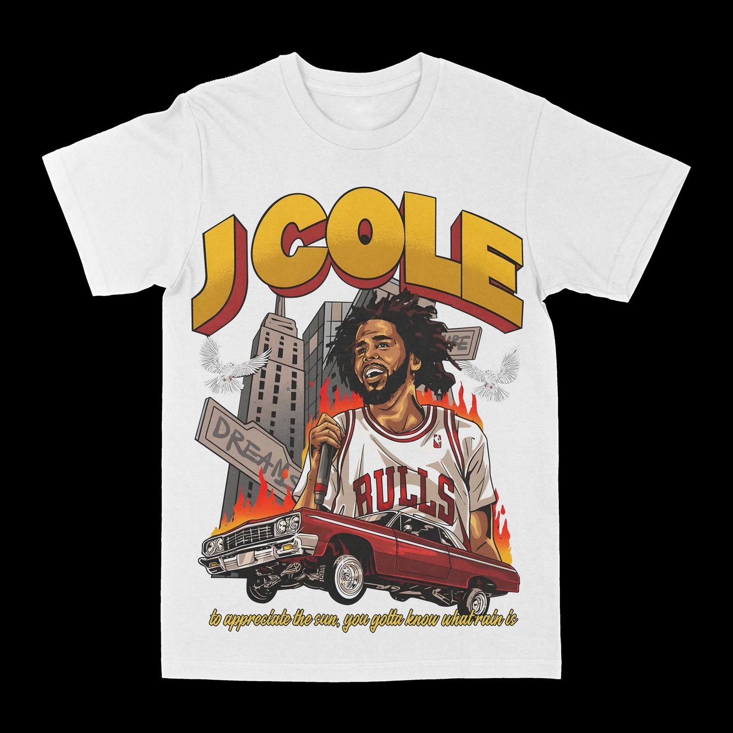 J. Cole "Chicago" Graphic Tee Style001