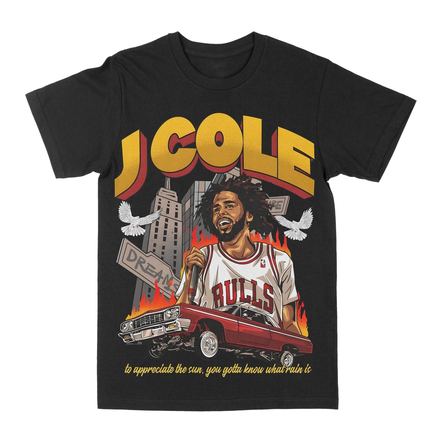 J. Cole "Chicago" Graphic Tee Style001