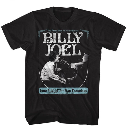 Billy Joel - Poster - American Classics - Solid Black Adult Short Sleeve T-Shirt