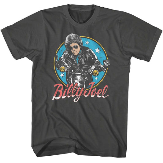 Billy Joel - Bikes And Stars - American Classics - Solid Gray Adult Short Sleeve T-Shirt