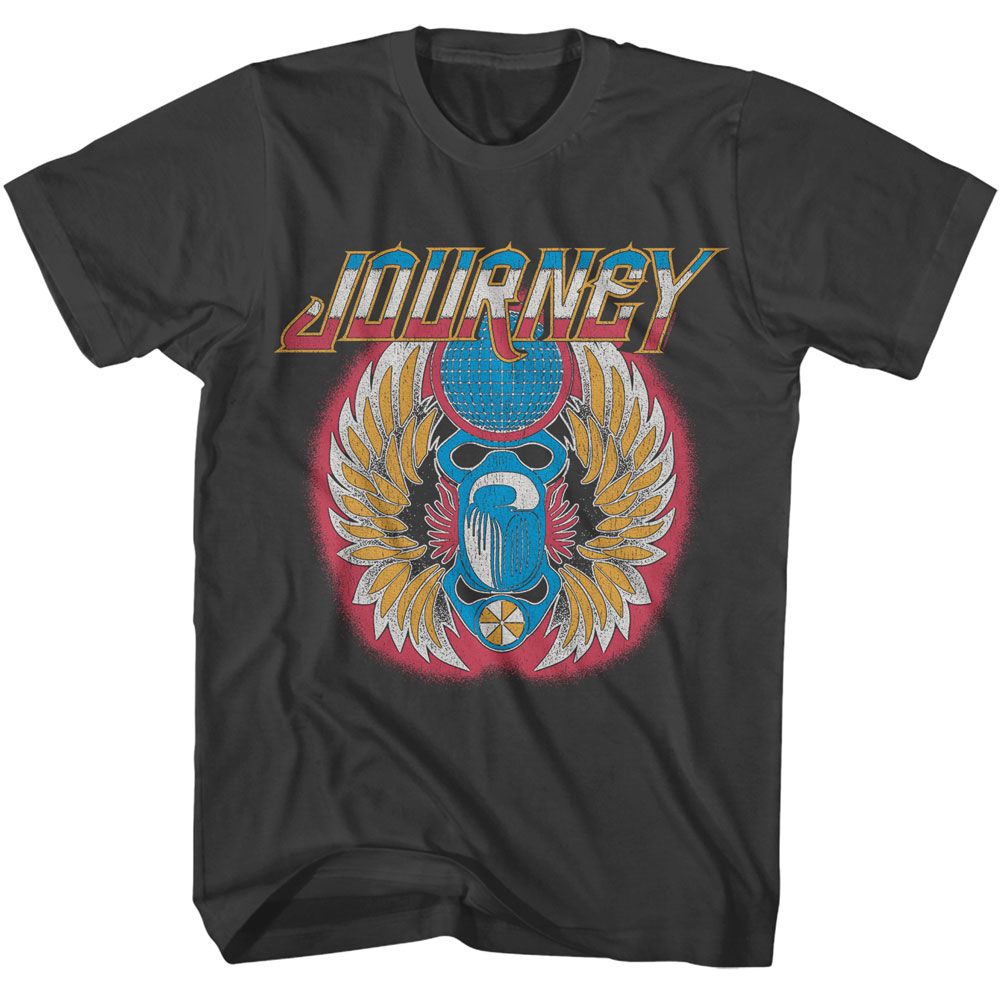 Journey - Strong Glow - American Classics - Solid Gray Adult Short Sleeve T-Shirt