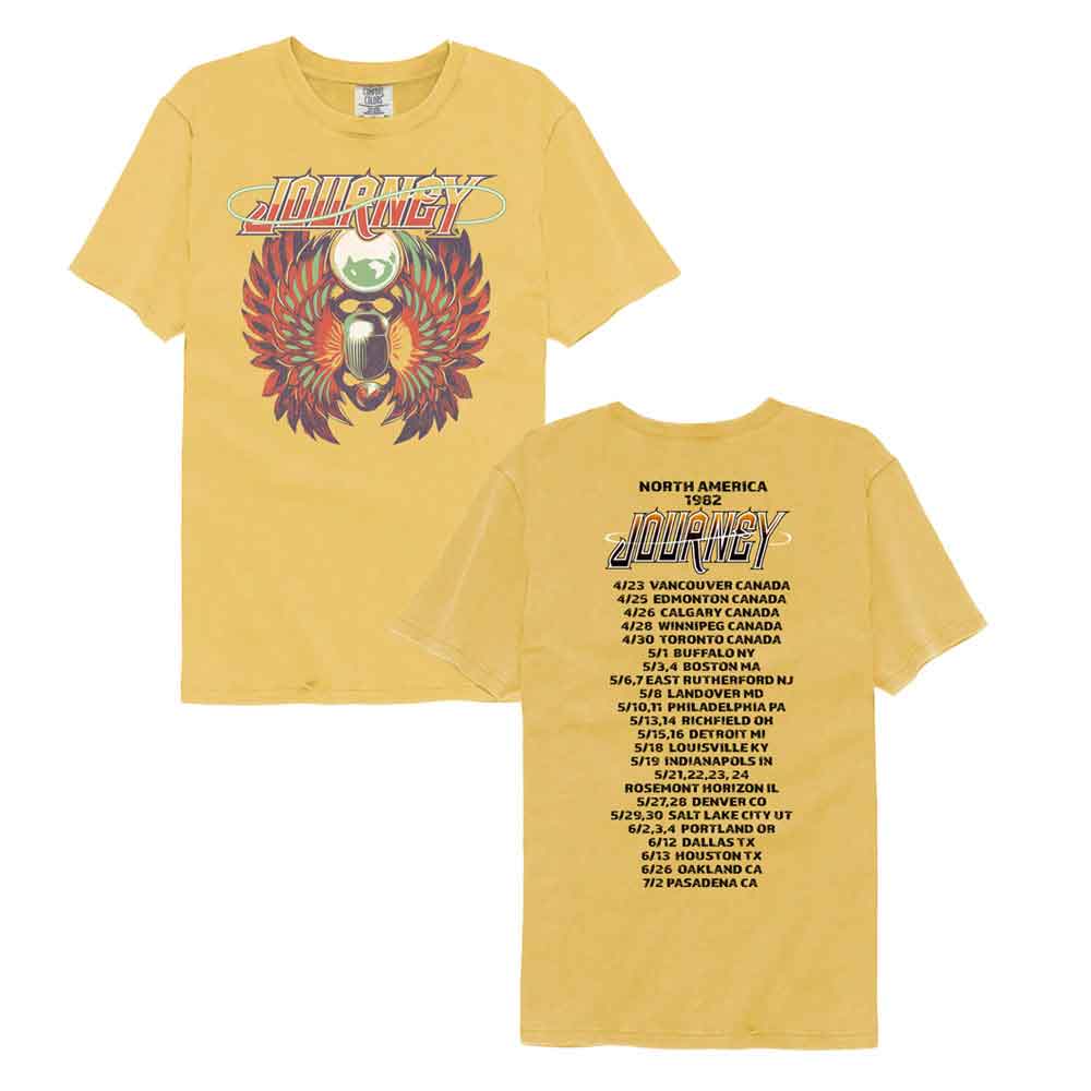 Journey - Segmented Colors - American Classics - Yellow Solid Adult Short Sleeve Comfort Color T-Shirt