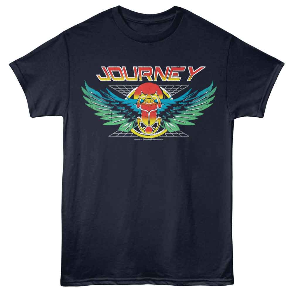 Journey - Scarab Grid - American Classics - Navy Adult Short Sleeve T-Shirt