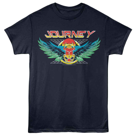 Journey - Scarab Grid - American Classics - Navy Adult Short Sleeve T-Shirt