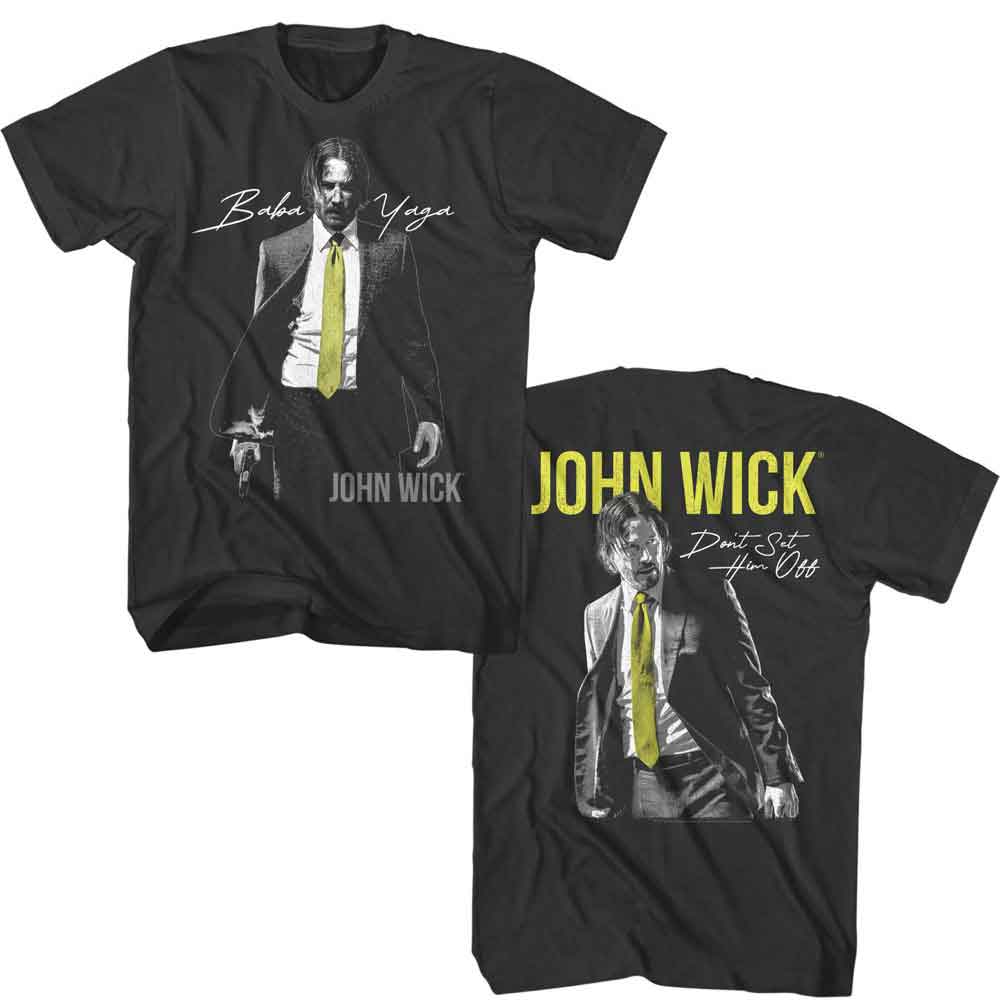 John Wick - Baba Yaga Set Off - American Classics - 2-Sided Print Smoke Adult Short Sleeve T-Shirt