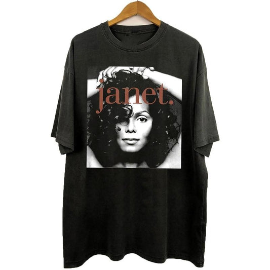 Janet Jackson Shirt, Retro Janet Jackson Vintage 90s Shirt, Janet Jackson Together Again Graphic Shirt Menswear Top Underwear Man Tshirt Streetwear Tropical Biker T-Shirt Shortsleeve