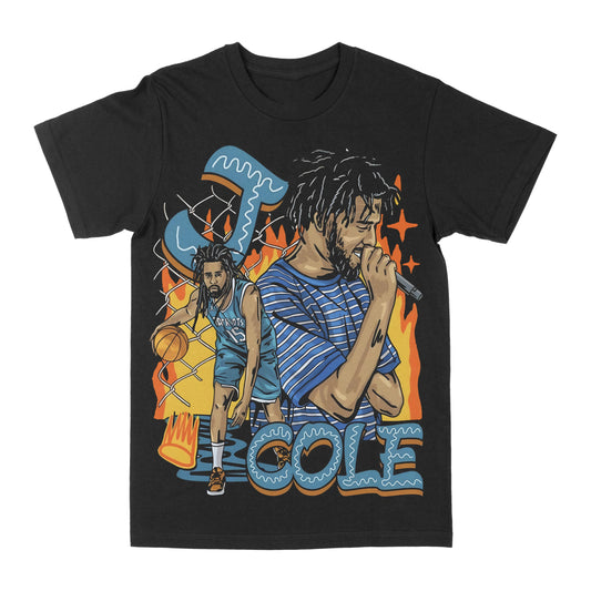 J. Cole "Fire" Graphic Tee Style001